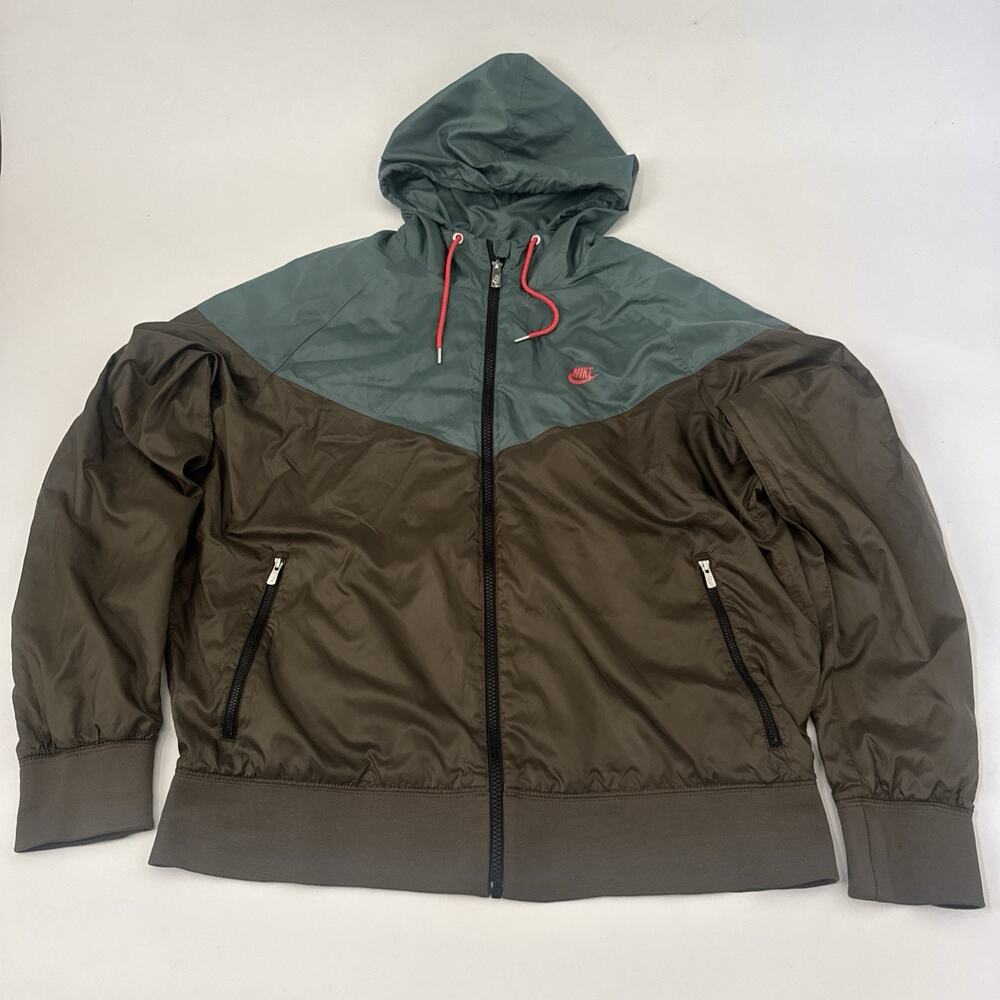 Nike Windrunner Jacket Mens XL Colorblock Hooded Windbreaker 340869-208